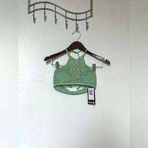 (NWT) Hurley Women's Webbed Crop Bikini Top (with light padding). Size XS